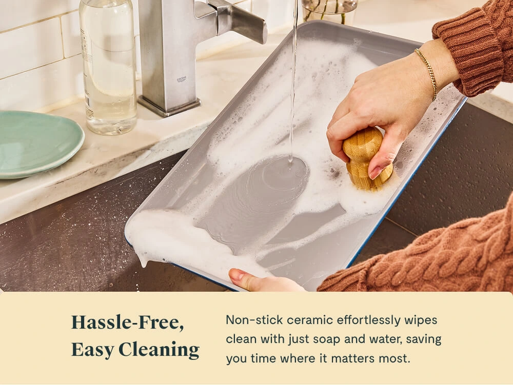 Caraway Baking Sheet Duo — Large & Medium Non-Tick Ceramic Baking Sheets