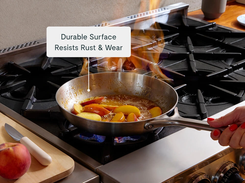 Caraway Stainless Steel Fry Pan Duo - 8 Inch & 10.5 Inch Pans