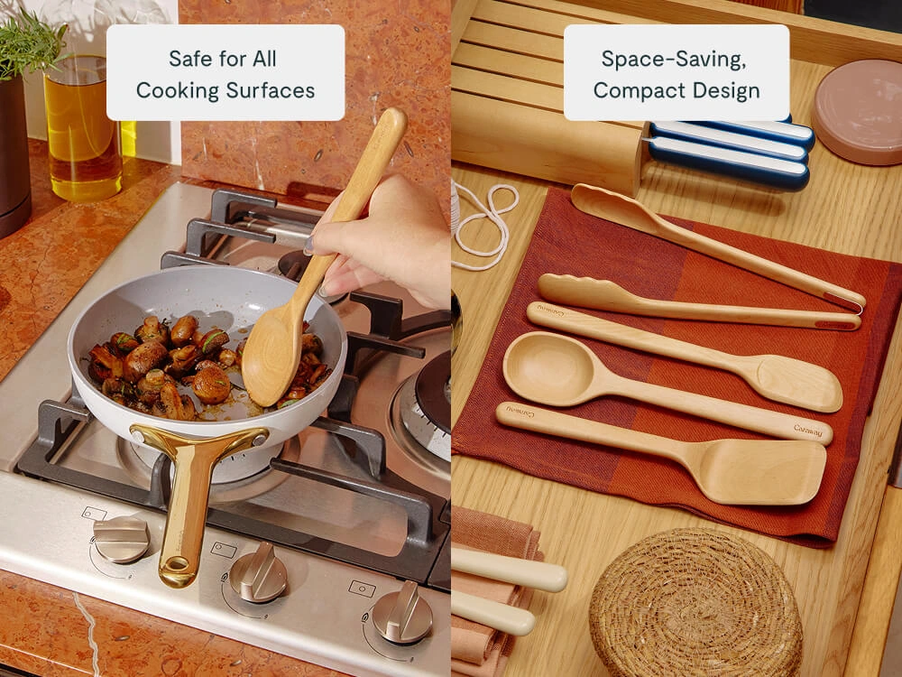 Caraway Utensil & Minis Set (9-Piece) — FSC-Certified Birch Wood