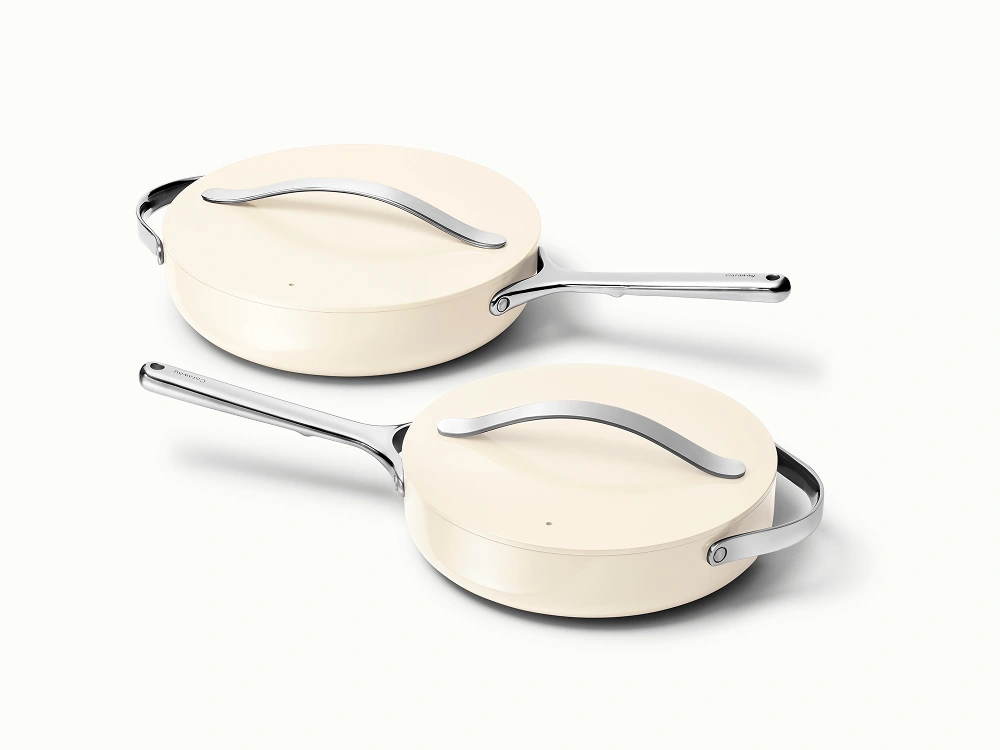 Caraway Sauté Pan Duo — 3 qt & 4.5 qt Non-Stick Ceramic Sauté Pans