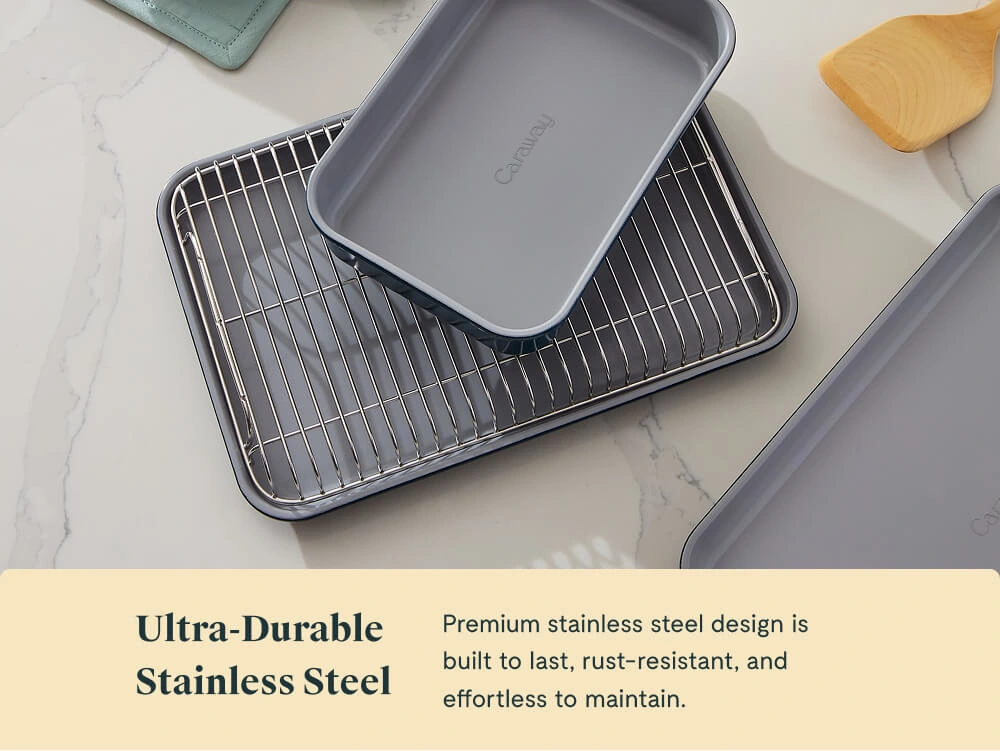 Caraway Small Cooling Rack — Stainless Steel, 360° Airflow