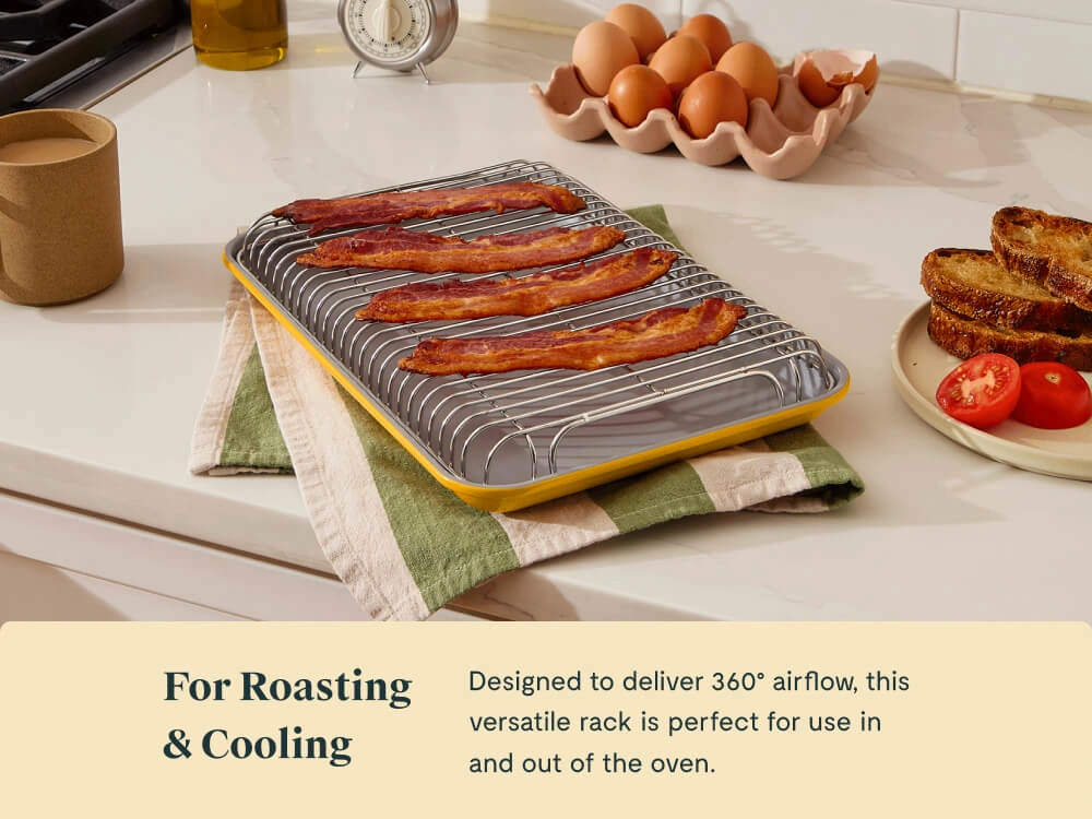 Caraway Small Cooling Rack — Stainless Steel, 360° Airflow