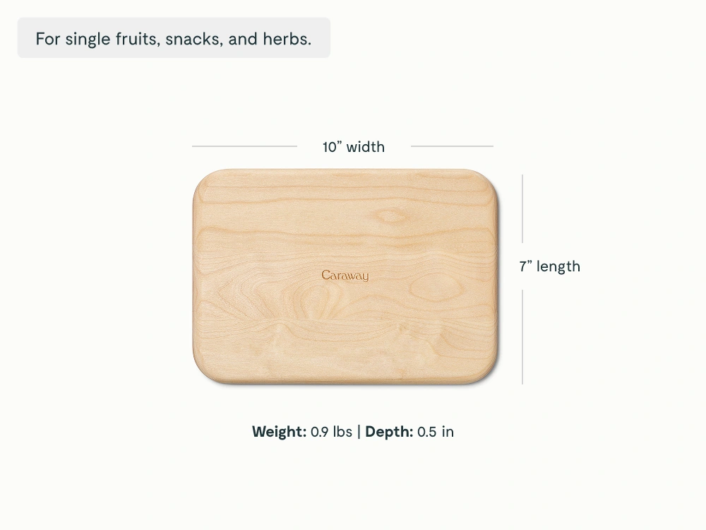 Caraway Small Cutting Board — FSC-Certified Birch Wood, Non-Toxic, Compact