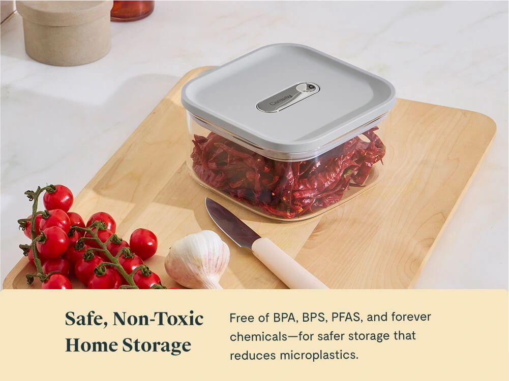 Caraway Small Glass Airtight Container 1 qt
