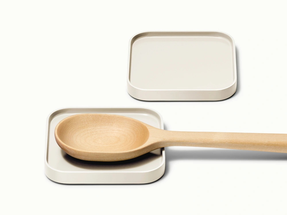 Caraway Spoon Rest Set of 2 — Non-Toxic Ceramic Coated, Non-Slip Silicone Base