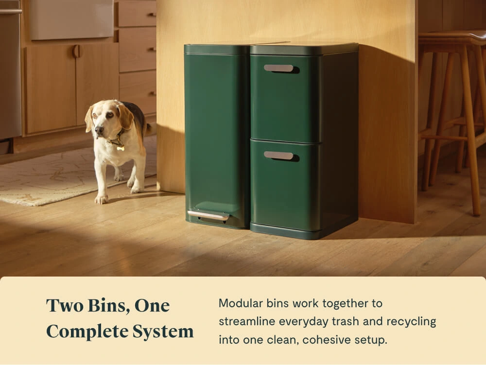 Caraway Slim Trash & Recycling Duo